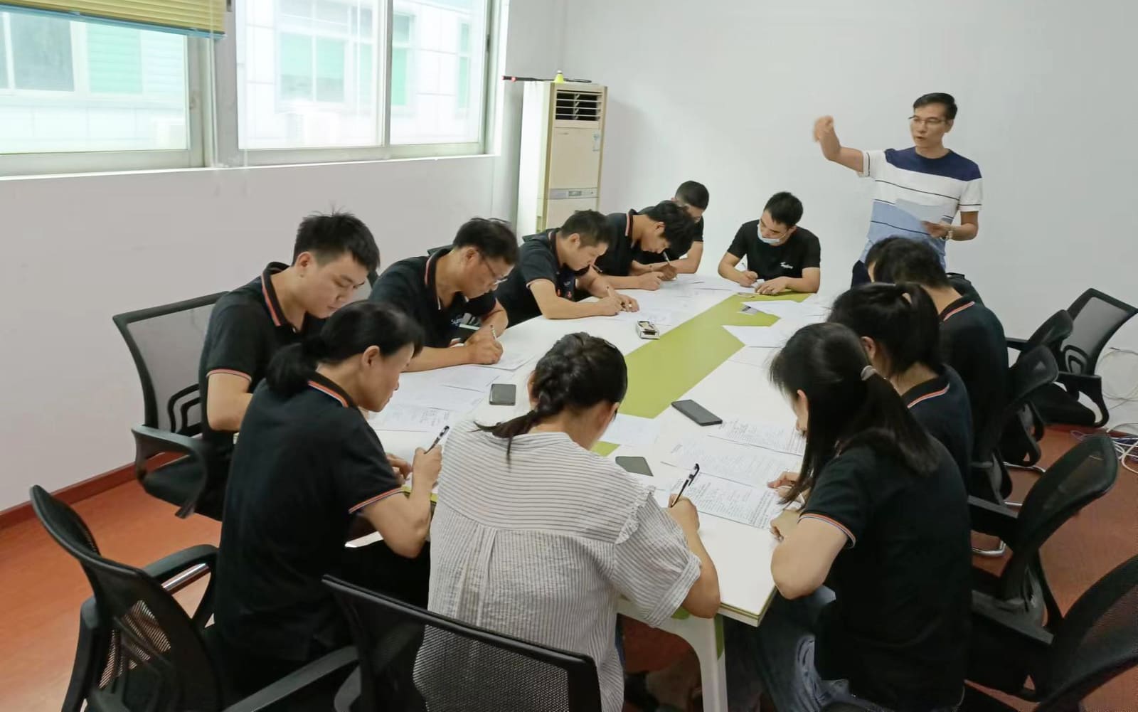 Engineering team meeting