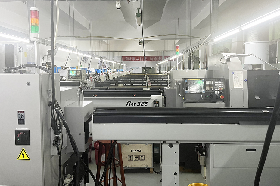 Machining workshop production floor